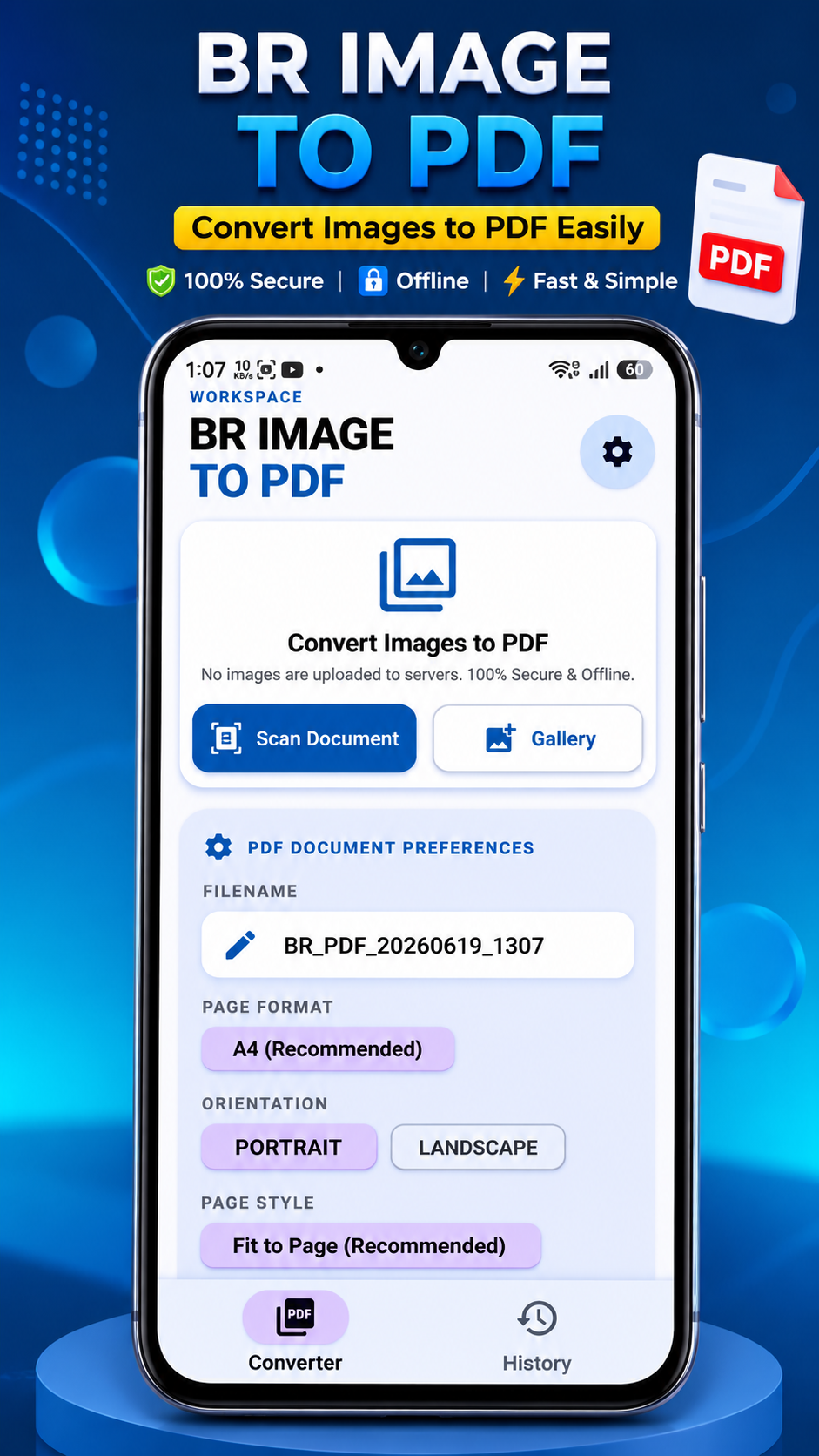 BR Image to PDF Screenshot 1