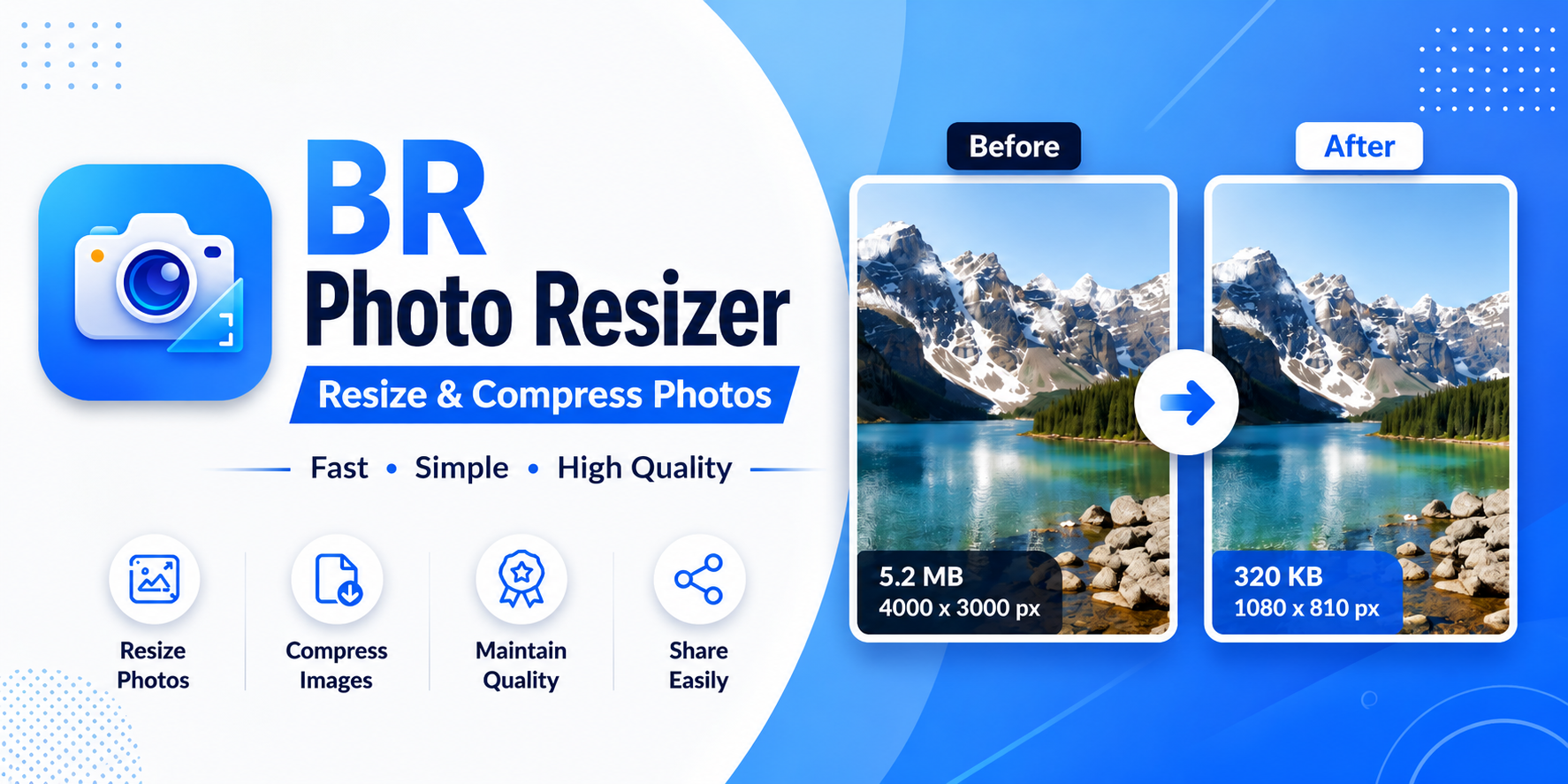 BR Photo Resizer: Easily Reduce Photo Size to KB