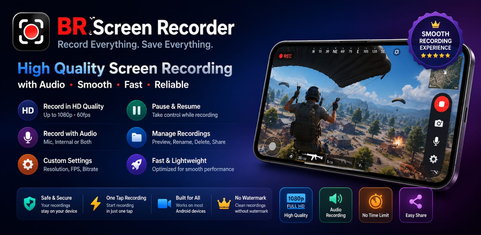 BR Screen Recorder — High-Performance Screen Recorder for Android