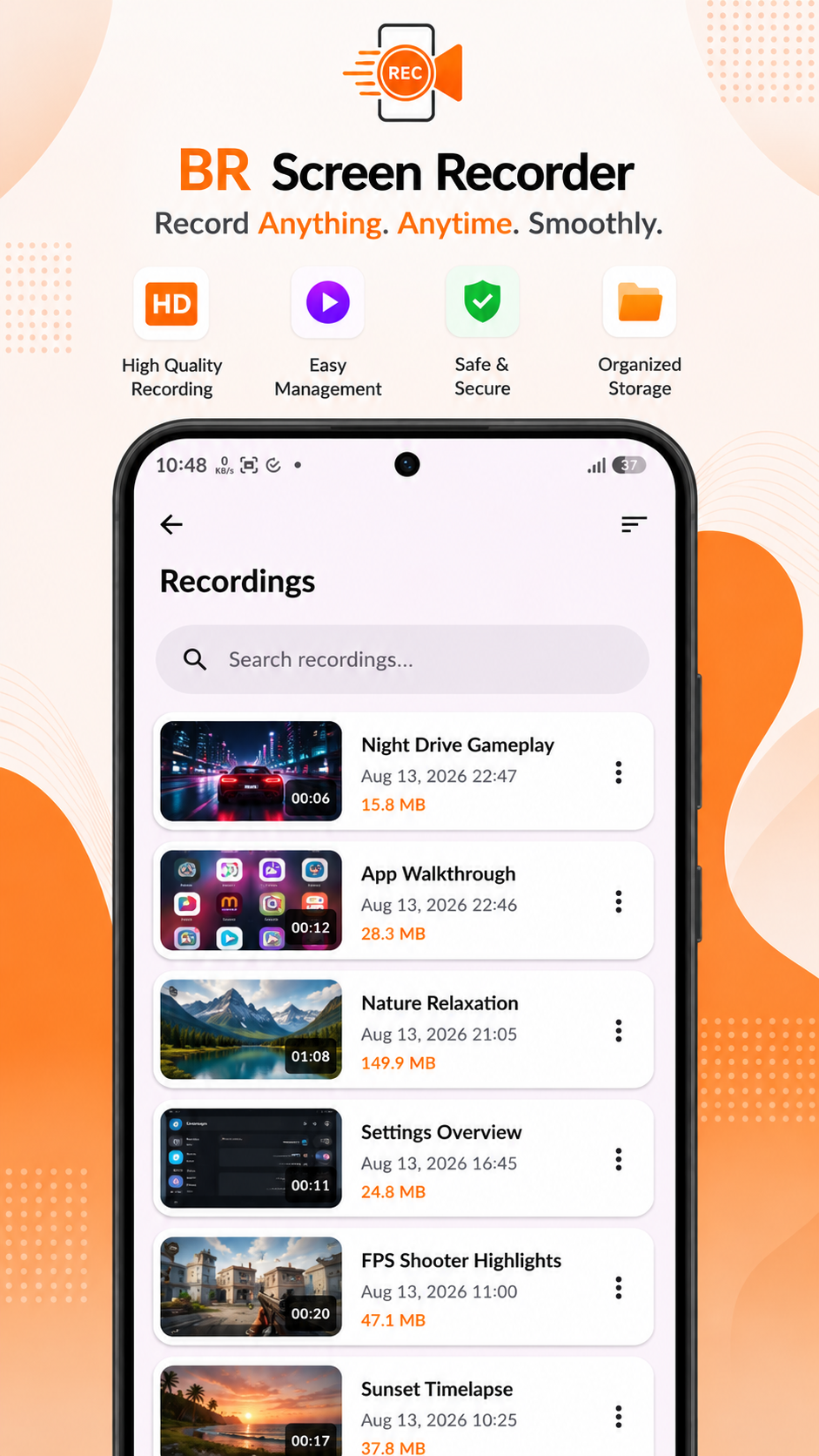 BR Screen Recorder Screenshot 1