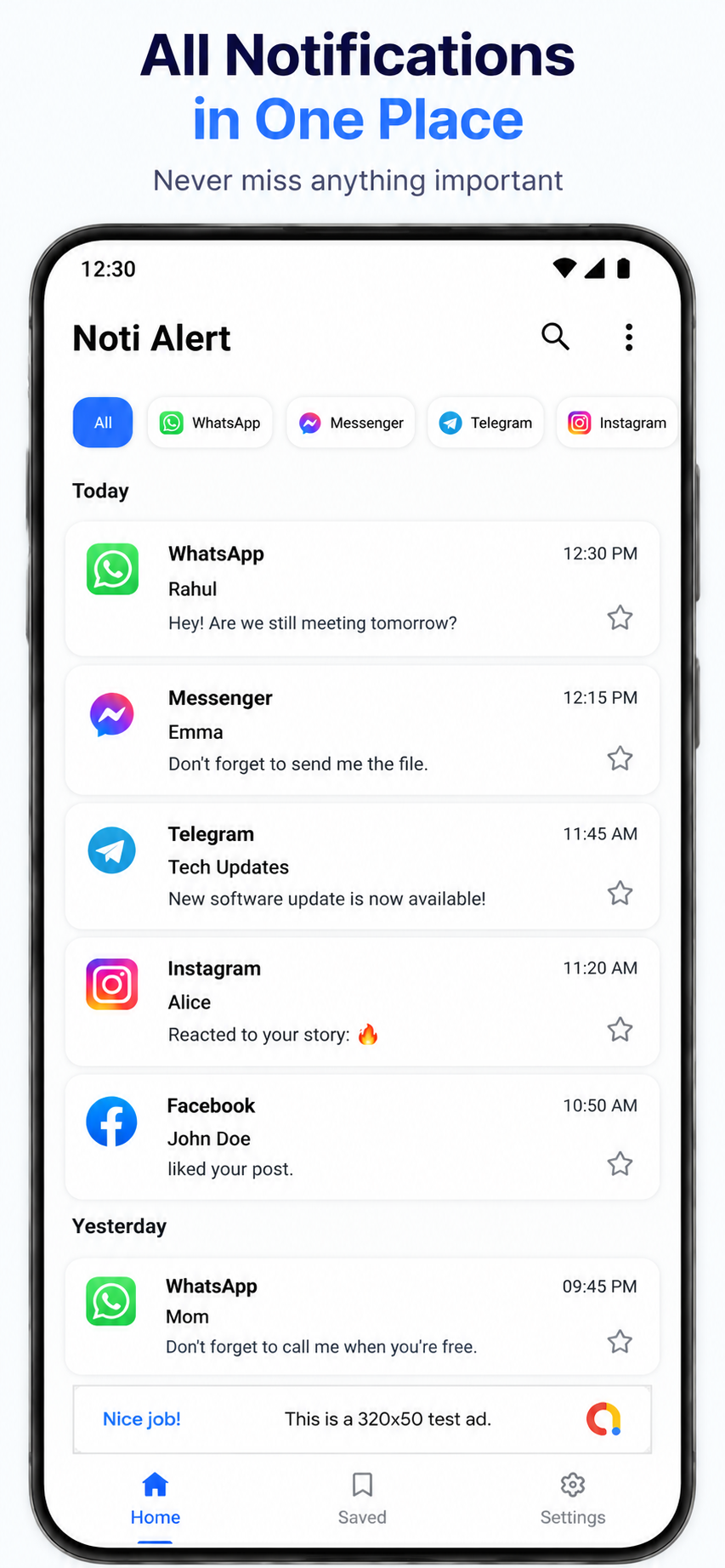 Noti-Alert Screenshot 1