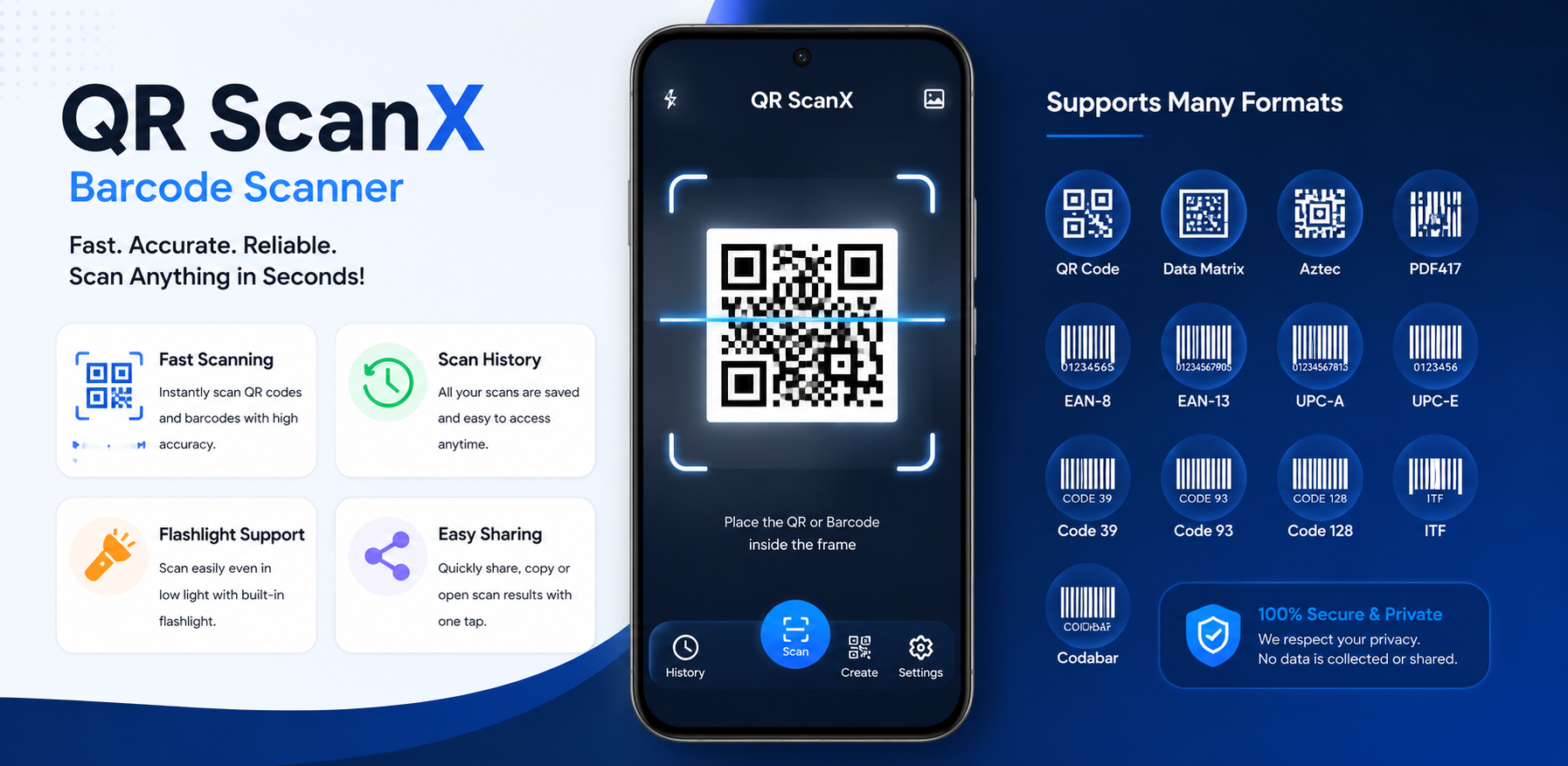 QR-ScanX: Complete QR Code & Barcode Scanner for Android