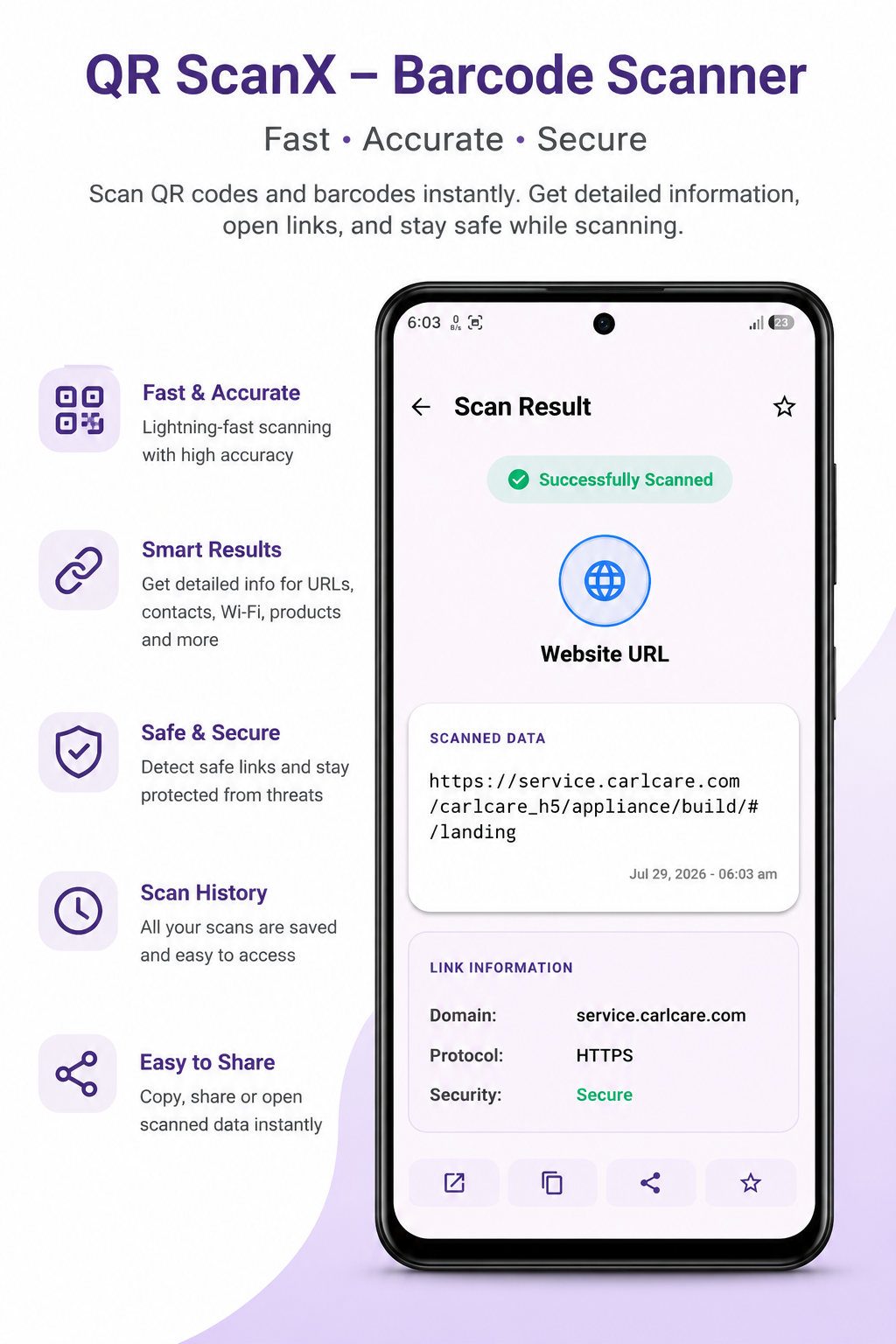 QR-ScanX Screen 3